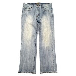 Lucky Brand 361 Vintage Straight Jeans Mens 34x30 Light Wash Blue Denim Pants